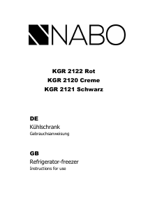 Manual NABO KGR 2121 Fridge-Freezer
