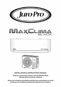 Handleiding Juro-Pro MaxClima Black 18K Airconditioner