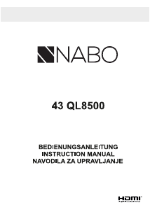 Handleiding NABO 43 QL8500 LED televisie