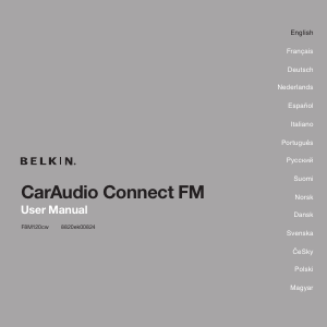 Manual Belkin CarAudio Connect FM Kit mãos-livres
