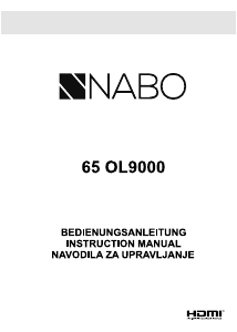 Manual NABO 65 OL9000 O LED Television