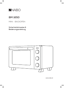 Bedienungsanleitung NABO BM 1650 Backofen