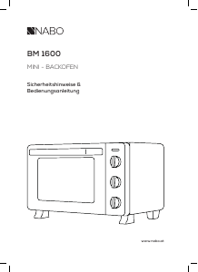Bedienungsanleitung NABO BM 1600 Backofen