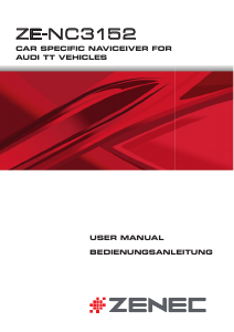 Bruksanvisning Zenec ZE-NC3152 (for Audi) Bilnavigator