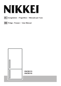 Handleiding Nikkei VNCB315 Koel-vries combinatie