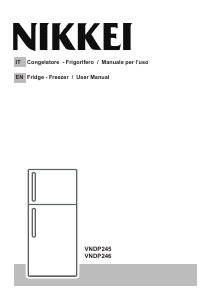 Manual Nikkei VNDP245 Fridge-Freezer