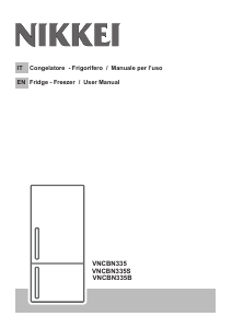 Handleiding Nikkei VNCBN335B Koel-vries combinatie