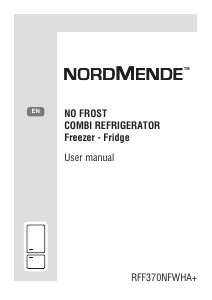 Manual Nordmende RFF370NFWHA+ Fridge-Freezer