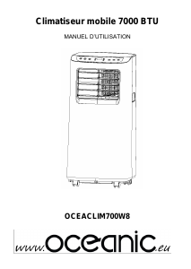 Mode d’emploi Oceanic OCEACLIM700W8 Climatiseur