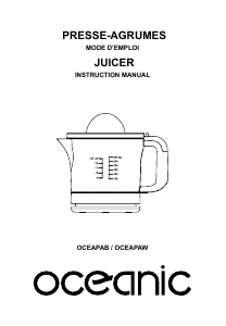 Manual Oceanic OCEAPAB Citrus Juicer