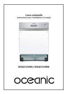 Mode d’emploi Oceanic OCEALV1349EB Lave-vaisselle