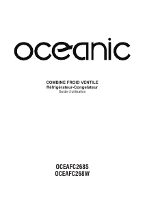 Mode d’emploi Oceanic OCEAFC268S Réfrigérateur combiné
