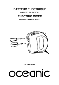 Manual Oceanic OCEAB150W Hand Mixer