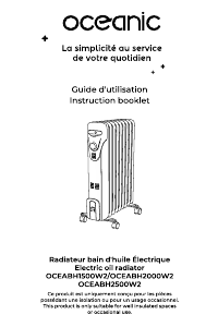 Mode d’emploi Oceanic OCEABH1500W2 Chauffage