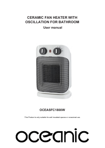 Handleiding Oceanic OCEASFC1800W Kachel