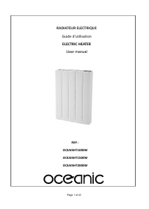Mode d’emploi Oceanic OCEAISHT1000W Chauffage