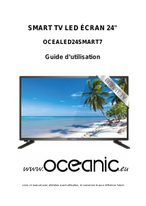 Mode d’emploi Oceanic OCEALED24SMART7 Téléviseur LED