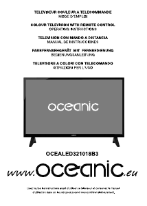 Mode d’emploi Oceanic OCEALED321018B3 Téléviseur LED