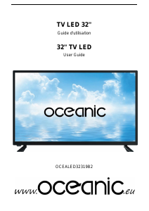 Mode d’emploi Oceanic OCEALED32319B2 Téléviseur LED