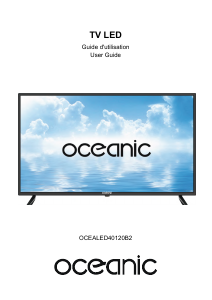 Mode d’emploi Oceanic OCEALED40120B2 Téléviseur LED