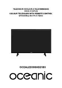 Mode d’emploi Oceanic OCEALED39SHD21B3 Téléviseur LED