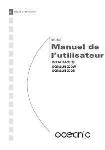 Mode d’emploi Oceanic OCEALL610DDS Lave-linge