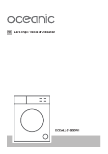Mode d’emploi Oceanic OCEALL610DDW1 Lave-linge