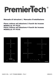 Manuale PremierTech PT-PC2I Piano cottura