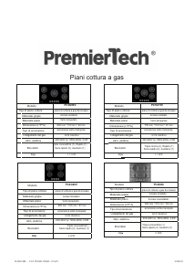 Manuale PremierTech PC4G60 Piano cottura