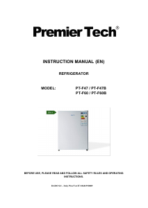 Handleiding PremierTech PT-F60B Koelkast