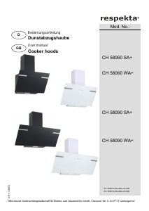Bedienungsanleitung Respekta CH58090SA+ Dunstabzugshaube