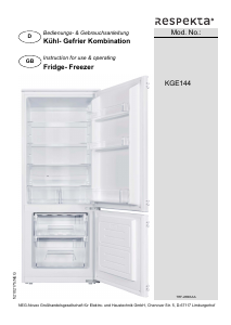 Bedienungsanleitung Respekta KGE144 Kühl-gefrierkombination