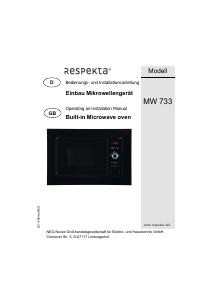 Bedienungsanleitung Respekta MW733 Mikrowelle