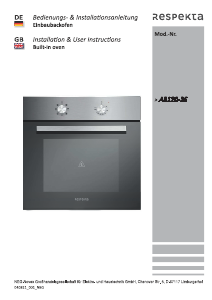 Manual Respekta AB120-26 Oven