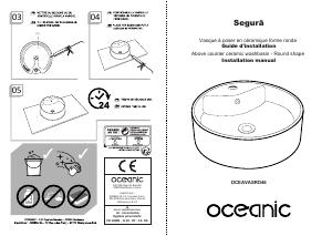 Handleiding Oceanic OCEAVASRD46 Wastafel