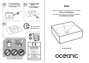 Handleiding Oceanic OCEAVASRT52 Wastafel