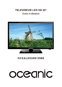 Mode d’emploi Oceanic OCEALED24S129B6 Téléviseur LED