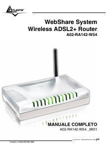 Manuale Atlantis Land A02-RA142-W54 Router