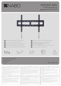 Hướng dẫn sử dụng NABO Mount 601 Giá treo tường