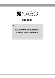 Manual NABO HS 4000 Range