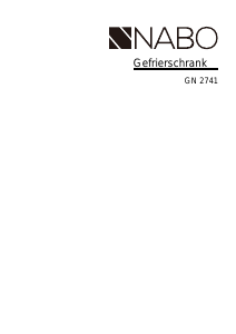 Bedienungsanleitung NABO GN 2741 Gefrierschrank