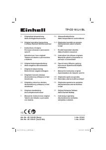 Manual Einhell TP-CD 18 Li-i BL Drill-Driver