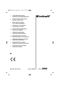 Manual Einhell BT-TJ 2000 Jack