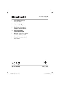 Manual de uso Einhell TE-RO 1255 E Fresadora de superficie