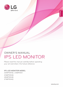Handleiding LG 24MP55HQ-W LED monitor