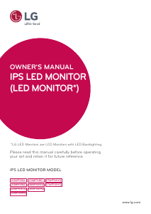 Handleiding LG 22MP58A-P LED monitor