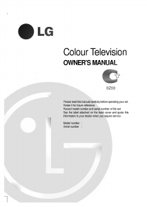 Manual LG RT-25FB70RQ Television