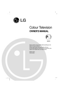 Handleiding LG CT-14J55M Televisie