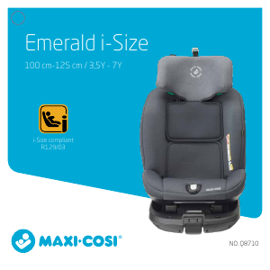 Kullanım kılavuzu Maxi-Cosi Emerald i-Size Oto koltuğu