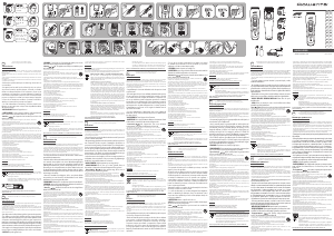 Kullanım kılavuzu Rowenta TN524MF0 Formula 1 Saç kesme makinesi